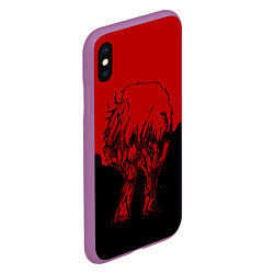 Чехол iPhone XS Max матовый I am a Ghoul, цвет: 3D-фиолетовый — фото 2