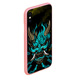 Чехол iPhone XS Max матовый SAMURAI CYBERPUNK 2077, цвет: 3D-баблгам — фото 2