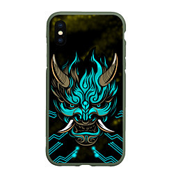 Чехол iPhone XS Max матовый SAMURAI CYBERPUNK 2077