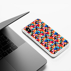 Чехол iPhone XS Max матовый Масочный Режим, цвет: 3D-белый — фото 2