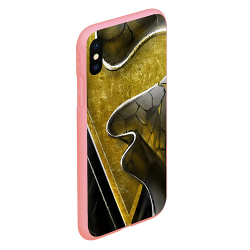 Чехол iPhone XS Max матовый Золотой треугольник / 3D-Баблгам – фото 2