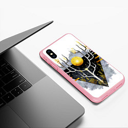 Чехол iPhone XS Max матовый Графит и золото: дерево жизни, цвет: 3D-баблгам — фото 2