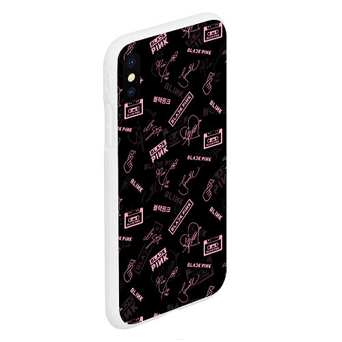 Чехол iPhone XS Max матовый BLACKPINK / 3D-Белый – фото 2