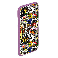 Чехол iPhone XS Max матовый НИЧОСИ, цвет: 3D-фиолетовый — фото 2
