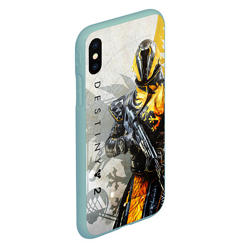 Чехол iPhone XS Max матовый DESTINY, WARLOCK / 3D-Мятный – фото 2