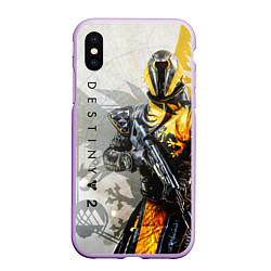 Чехол iPhone XS Max матовый DESTINY, WARLOCK, цвет: 3D-сиреневый