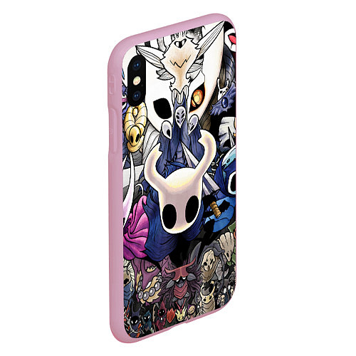 Чехол iPhone XS Max матовый HOLLOW KNIGHT / 3D-Розовый – фото 2