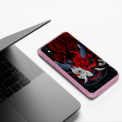 Чехол iPhone XS Max матовый SAMURAI LVL UP, цвет: 3D-розовый — фото 2