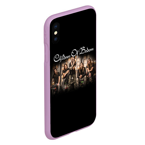 Чехол iPhone XS Max матовый Children of Bodom Z / 3D-Сиреневый – фото 2