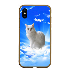 Чехол iPhone XS Max матовый Кот в облаках