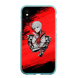Чехол iPhone XS Max матовый Генос One Punch Man