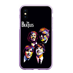Чехол iPhone XS Max матовый The Beatles