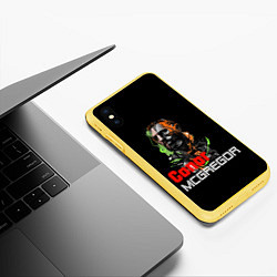 Чехол iPhone XS Max матовый McGregor, цвет: 3D-желтый — фото 2