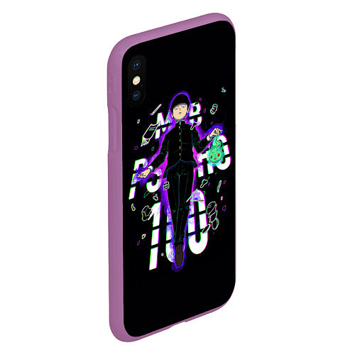 Чехол iPhone XS Max матовый Моб Психо 100 / 3D-Фиолетовый – фото 2