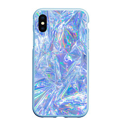 Чехол iPhone XS Max матовый 3d ice glitch