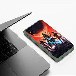 Чехол iPhone XS Max матовый THE ELDER SCROLLS, цвет: 3D-темно-зеленый — фото 2
