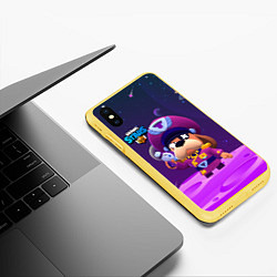 Чехол iPhone XS Max матовый Генерал Гавс brawl stars, цвет: 3D-желтый — фото 2