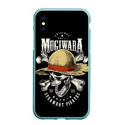 Чехол iPhone XS Max матовый MUGIWARA ONE PIECE, цвет: 3D-мятный