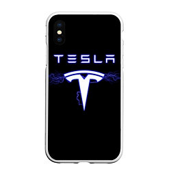 Чехол iPhone XS Max матовый TESLA