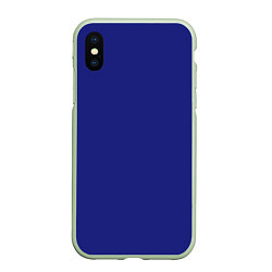 Чехол iPhone XS Max матовый Синий