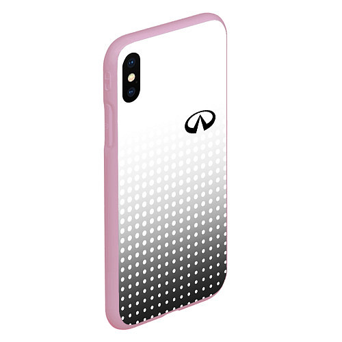 Чехол iPhone XS Max матовый Infiniti / 3D-Розовый – фото 2