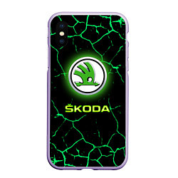 Чехол iPhone XS Max матовый SKODA