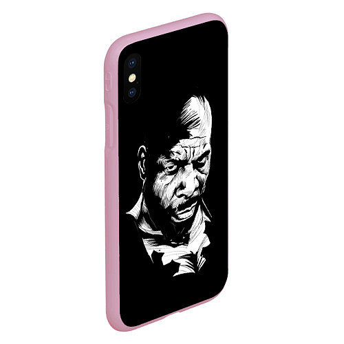 Чехол iPhone XS Max матовый Сити Флетчер / 3D-Розовый – фото 2