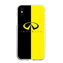 Чехол iPhone XS Max матовый INFINITI logo