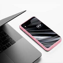 Чехол iPhone XS Max матовый Infiniti, цвет: 3D-баблгам — фото 2