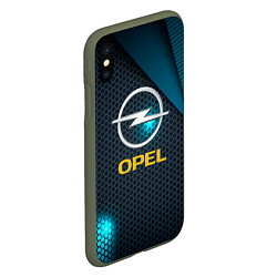 Чехол iPhone XS Max матовый OPEL ОПЕЛЬ, цвет: 3D-темно-зеленый — фото 2