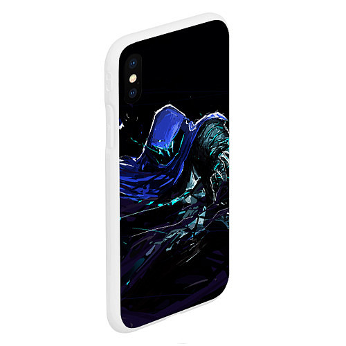 Чехол iPhone XS Max матовый Omen / 3D-Белый – фото 2