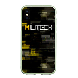 Чехол iPhone XS Max матовый MILITECH камуфляж Cyberpunk 2077