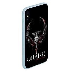 Чехол iPhone XS Max матовый Quake Champions, цвет: 3D-голубой — фото 2