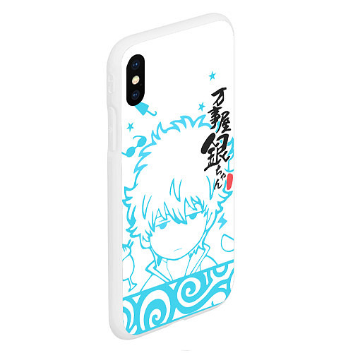 Чехол iPhone XS Max матовый Gintama / 3D-Белый – фото 2