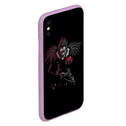 Чехол iPhone XS Max матовый Death Note, цвет: 3D-сиреневый — фото 2