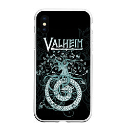 Чехол iPhone XS Max матовый Valheim, цвет: 3D-белый