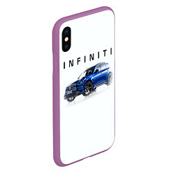 Чехол iPhone XS Max матовый Infinity Инфинити Z, цвет: 3D-фиолетовый — фото 2