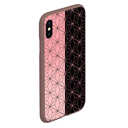 Чехол iPhone XS Max матовый КОСТЮМ НЕЗУКО NEZUKO, цвет: 3D-коричневый — фото 2