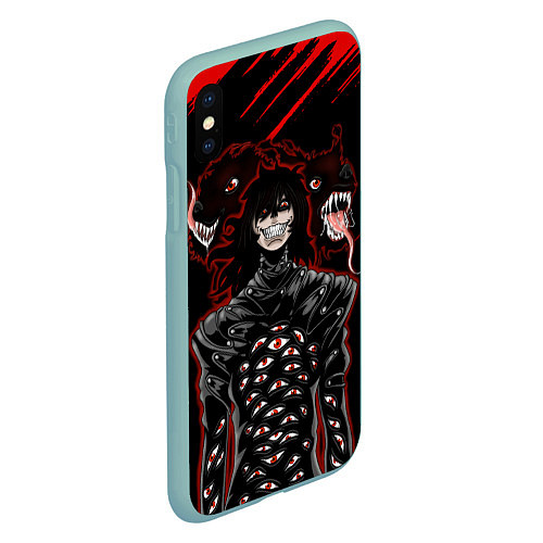 Чехол iPhone XS Max матовый Hellsing Хеллсинг / 3D-Мятный – фото 2