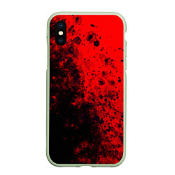 Чехол iPhone XS Max матовый Пятна Крови