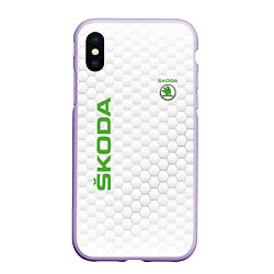 Чехол iPhone XS Max матовый SKODA