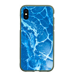 Чехол iPhone XS Max матовый Ледяной