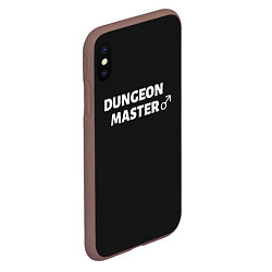 Чехол iPhone XS Max матовый Dungeon Master, цвет: 3D-коричневый — фото 2