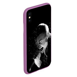 Чехол iPhone XS Max матовый LINKIN PARK, цвет: 3D-фиолетовый — фото 2