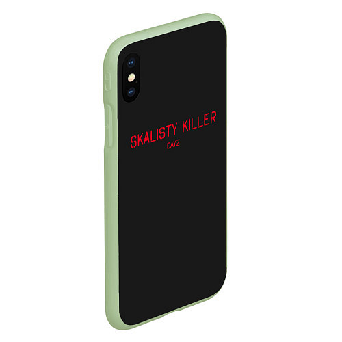 Чехол iPhone XS Max матовый Skalisty killer / 3D-Салатовый – фото 2