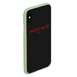 Чехол iPhone XS Max матовый Skalisty killer, цвет: 3D-салатовый — фото 2