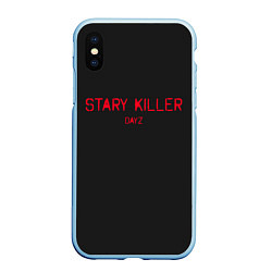 Чехол iPhone XS Max матовый Stary killer, цвет: 3D-голубой