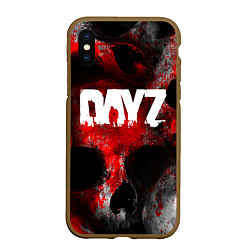 Чехол iPhone XS Max матовый DAYZ BLOOD ДЕЙЗИ КРОВЬ Z, цвет: 3D-коричневый