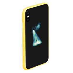 Чехол iPhone XS Max матовый Я слежу за тобой, цвет: 3D-желтый — фото 2