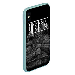 Чехол iPhone XS Max матовый Viking, цвет: 3D-мятный — фото 2